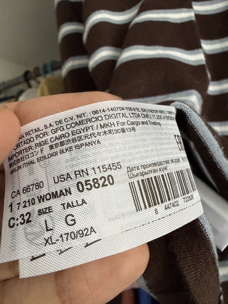 Mango striped longsleeved roundneck shirt (Category: Blouses) located in Cainta. Submitted by disposing_things (Listing ID 1468746736, Image 3). Description: .