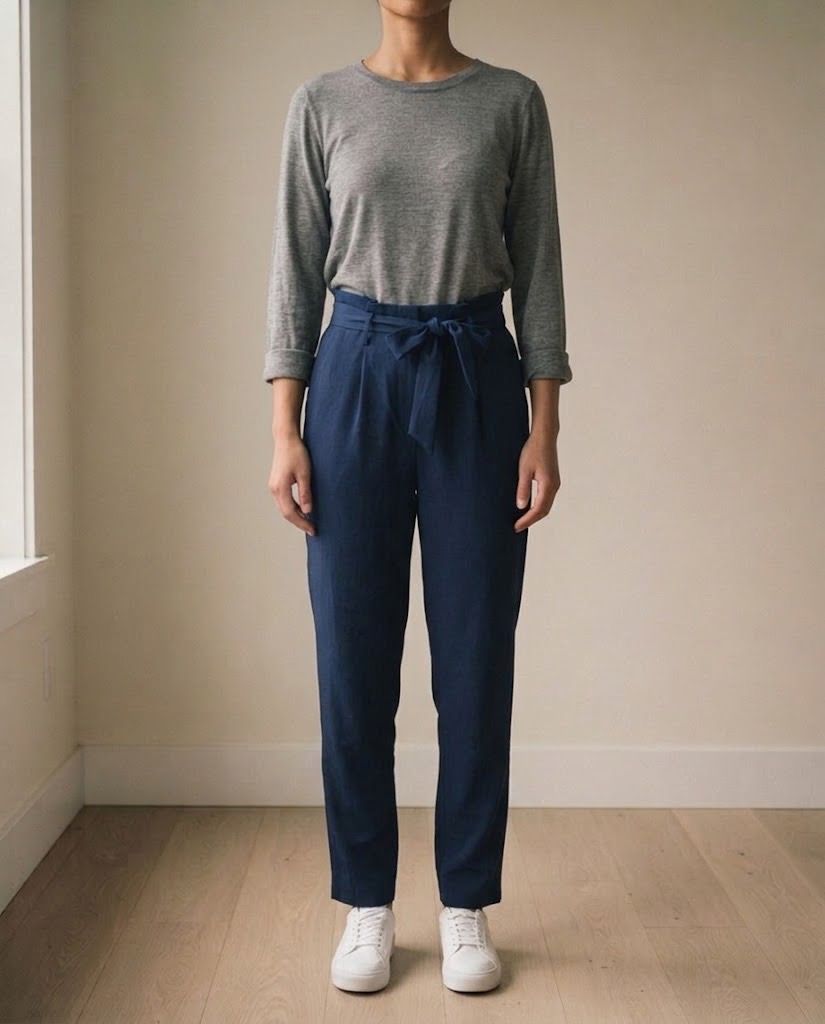 MARKS & SPENCER BLUE PANTS 30 (Category: Other Bottoms) located in Marikina City. Submitted by minimalistmanila (Listing ID 1468801843, Image 1). Description: Brand new M&S dark blue belted pants bought abroad. Fits 30 waist, 38 inches length. Tapered style. Invest in good quality clothing. Order now! *Color may vary due to lighting. .