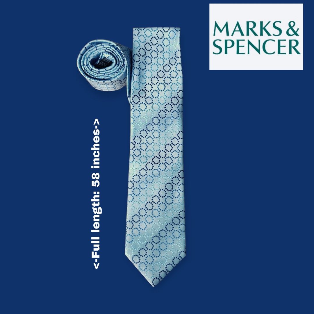 Marks & Spencer Mens Light Blue Slim Neck Tie (Category: Ties) located in Bacoor. Submitted by nineties_kid (Listing ID 1468749617, Image 1). Description: <==• Marks & Spencer Mens Light Blue Slim Neck Tie *Full length: 58 inches _________________________ -Modes Of Delivery: J&T/Lalamove/ LBC (Cash on Pick-up/COD) -Meet-up (Bacoor Cavite Area/Mandaluyong-Shaw,Hulo,Makati Ave) -Modes Of Payment: GCASH NO LAST MINUTE CANCELLATION AND JOY RESERVER W