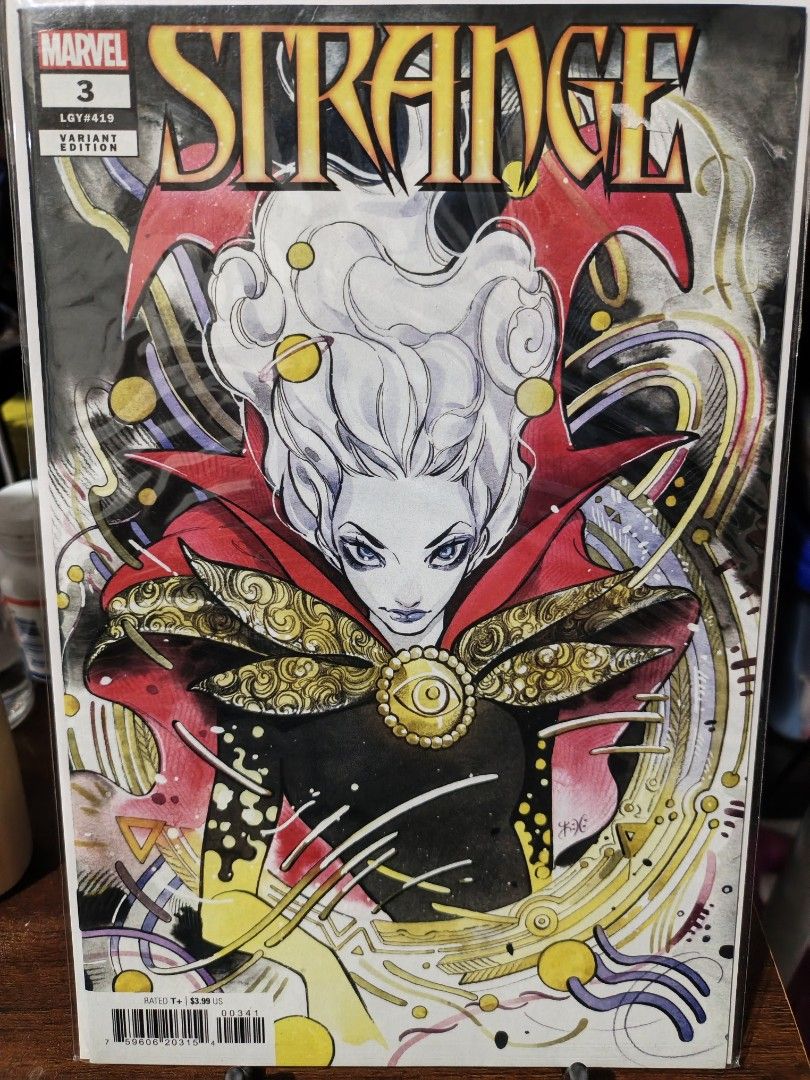 Marvel Strange (Category: Comics & Manga) located in Antipolo. Submitted by makasalanan (Listing ID 1468793016, Image 1). Description: - Peach Momoko Variant - Bag & Board Included - Near Mint Condition.