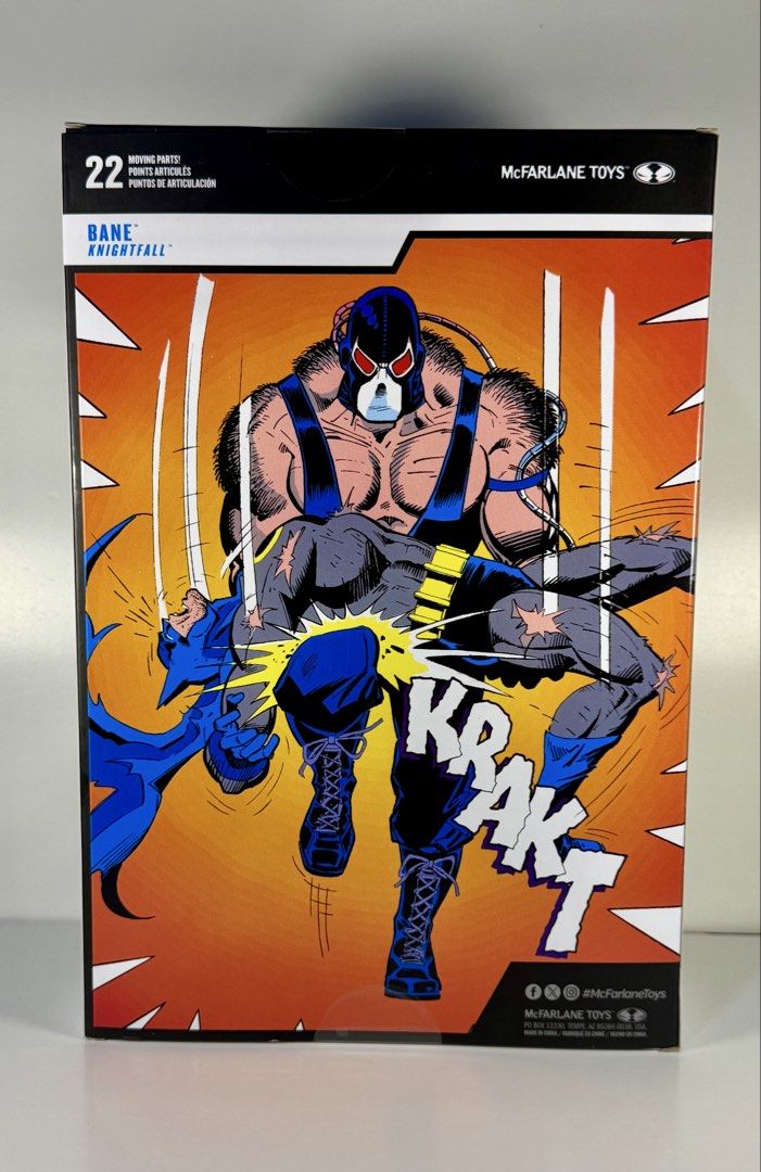 McFarlane DC Multiverse Bane - Knightfall Action Figure (Category: Figurines & Statues) located in Quezon City. Submitted by john90667 (Listing ID 1468783888, Image 2). Description: For Sale: McFarlane DC Multiverse Bane - Knightfall Action Figure Actual photos posted — what you see is what you get. Key Details: • 100% Authentic & Collector’s Item • Rare, mint, sealed, excellent condition — no restock • Perfect for DC/MCF collectors Terms: • No t
