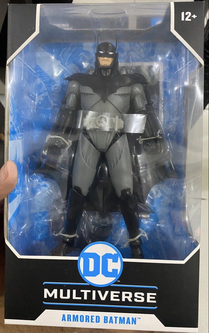 McFarlane Toys DC Multiverse Armored Batman Action Figure (Category: Figurines & Statues) located in Angeles City. Submitted by carrlarcollectibles (Listing ID 1468809253, Image 1). Description: What you see is what you get Location: Angeles City or San Fernando Pampanga Mop Gcash, Maya, Bank Transfer or meet up near area Delivery via jnt/LBC + SF. - Brand: McFarlane Toys DC Multiverse - Character: Armored Batman with massive glider wings - Condi