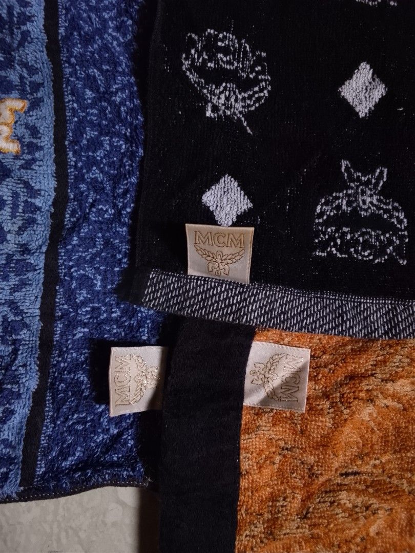 MCM Face Towels (Category: Luxury Accessories) located in Ligao. Submitted by ulapipot (Listing ID 1468840945, Image 2). Description: Take All All in Excellent Condition 9.5/10 Color Rates.