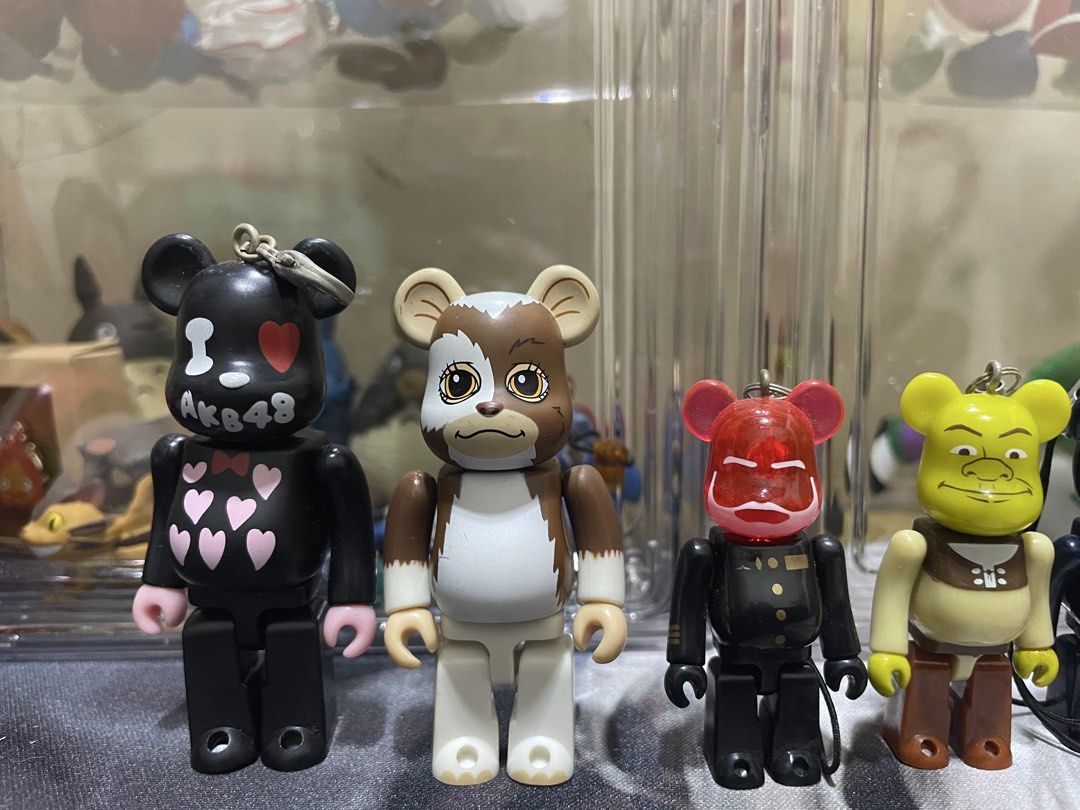 Medicom Toy Bearbrick Keychain Collection Assorted Designs (Category: Character Goods) located in Agdangan. Submitted by kuradekawaii_06 (Listing ID 1468873957, Image 1). Description: - Authentic Medicom Toy Bearbrick keychains - Features popular characters: Shrek, Gremlins Gizmo, AKB48, Top Gun, and Flashdance - Includes attached strap or metal ring on the head - Great for collectors and pop culture fans - Available for purchase as a complete lo