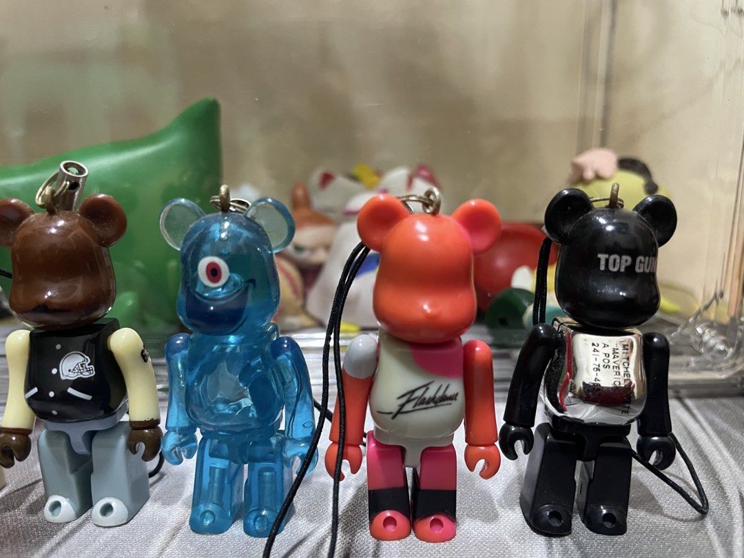 Medicom Toy Bearbrick Keychain Collection Assorted Designs (Category: Character Goods) located in Agdangan. Submitted by kuradekawaii_06 (Listing ID 1468873957, Image 3). Description: - Authentic Medicom Toy Bearbrick keychains - Features popular characters: Shrek, Gremlins Gizmo, AKB48, Top Gun, and Flashdance - Includes attached strap or metal ring on the head - Great for collectors and pop culture fans - Available for purchase as a complete lo