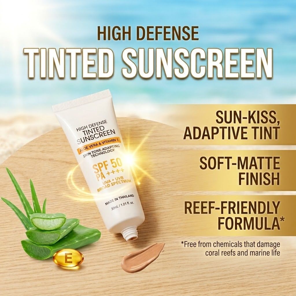 Megan Tinted Sunscreen (Category: Face Care) located in Malabon City. Submitted by ph_ohkaye (Listing ID 1447119918, Image 1). Description: Brand New expiration date: 02.09.2028 Reef friendly - free from chemicals that damage coral reefs and marine life. no white cast formula lightweight and non sticky natural coverage.