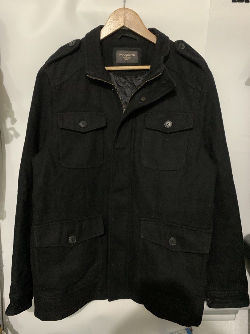 Men’s Dockers Military Wool Blend Coat Full Zip (Category: Coats, Jackets and Outerwear) located in Bulacan. Submitted by ridersthrift_ph (Listing ID 1468837267, Image 1). Description: Men’s Dockers Military Wool Blend Coat Full Zip Size Medium on tag Excellent Condition No Flaws Material: Wool Quilted Inside Lining 3,499php + Shipping fee (payment first basis) Gcash or Bank Payment Loc.: Bulacan 📍.