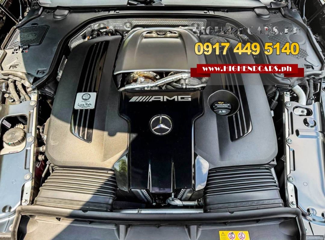 Mercedes-Benz SL55 Local 2024 Auto (Category: Used Cars) located in Manila. Submitted by highendcars (Listing ID 1468726049, Image 3). Description: 2024 MERCEDES BENZ SL55 Local CALL: 091******40 WWW.HIGHENDCARS.PH Good as Brand New 4.0L Twin-Turbocharged V8 9-speed AMG SPEEDSHIFT Automatic 4MATIC+ All-Wheel Drive Seating Capacity: 4 passengers (2+2 layout) Mileage: 200 Kms only Local Unit HIGHENDCARS.PH -- For every journey, there’s a car Sales 