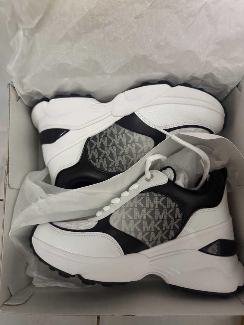 Michael Kors Shoes Katrina Wedge Trainer (Category: Sneakers & Footwear) located in Manila. Submitted by rubyjanesdy (Listing ID 1468902590, Image 1). Description: complete inclusion with box (unused) size 7 US mod: Ibc or lalamove mop: gcash or maya.