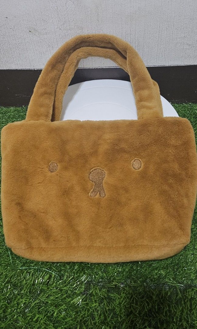 Miffy plush tote bag (Category: Tote Bags) located in Umingan. Submitted by liezelsona48963 (Listing ID 1468851072, Image 1). Description: Miffy x VIPO Plush Bag (Boris Design), a soft faux-fur tote featuring the embroidered face of Boris Bear from Dick Bruna’s Miffy series 11x 8 inches mop gcash.