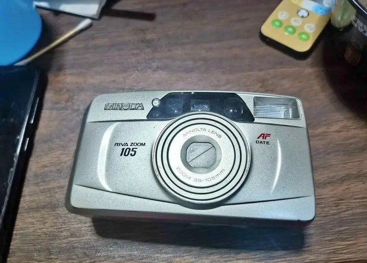 MINOLTA RIVA ZOOM 105 FOR PHP550 (Category: Video Cameras) located in Baguio. Submitted by lirvania (Listing ID 1468914111, Image 1). Description: minolta riva zoom 105 po siya nag oon pa naman po siya kaso lang po may shutter problem po wala po clicking sound.