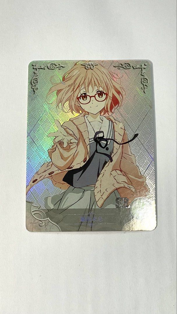 Mirai Kuriyama SR (Category: Raw Singles) located in Manila. Submitted by shoriya (Listing ID 1468785855, Image 1). Description: Beyond the Boundary / Kyoiukai no Kanata (Selling as a SET) 📍Pangasinan -ship via JNT Mirai Kuriyama from the anime series Beyond the Boundary (Kyoukai no Kanata), released as part of the Goddess Story collectible card game (CCG).