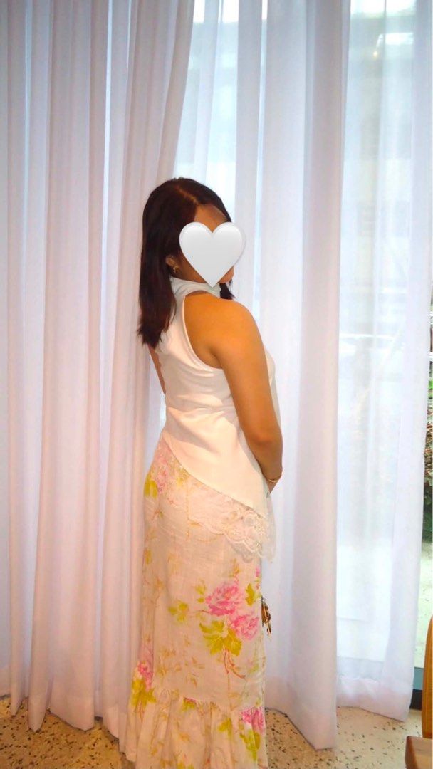 miu the label- lace top (Category: Blouses) located in Davao. Submitted by shroomblooms (Listing ID 1468729576, Image 2). Description: color is white! the first picture is just for reference size: medium rfs: tight on the chest 🏷️: miu the label, beyond collective, phia the label, cariño, isa the label, brandy melville.