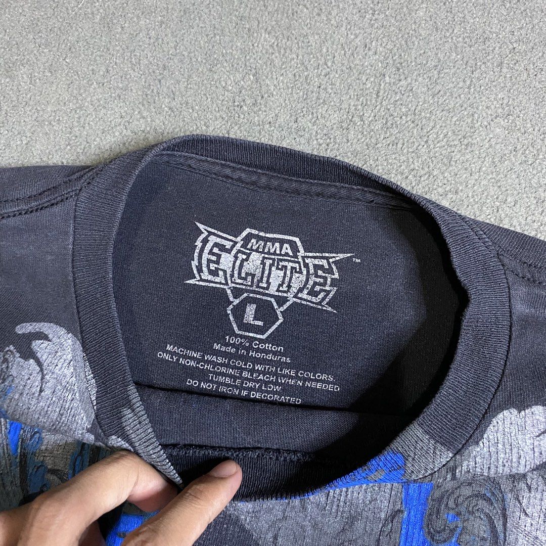 Mma Elite (Category: Tshirts & Polo Shirts ) located in Dasmarinas. Submitted by slime_thrifts (Listing ID 1468847324, Image 3). Description: Mma Elite 22 x 26 (Large) Good condition 2 tiny pinhole perfect fade ready to use ₱500 + sf.