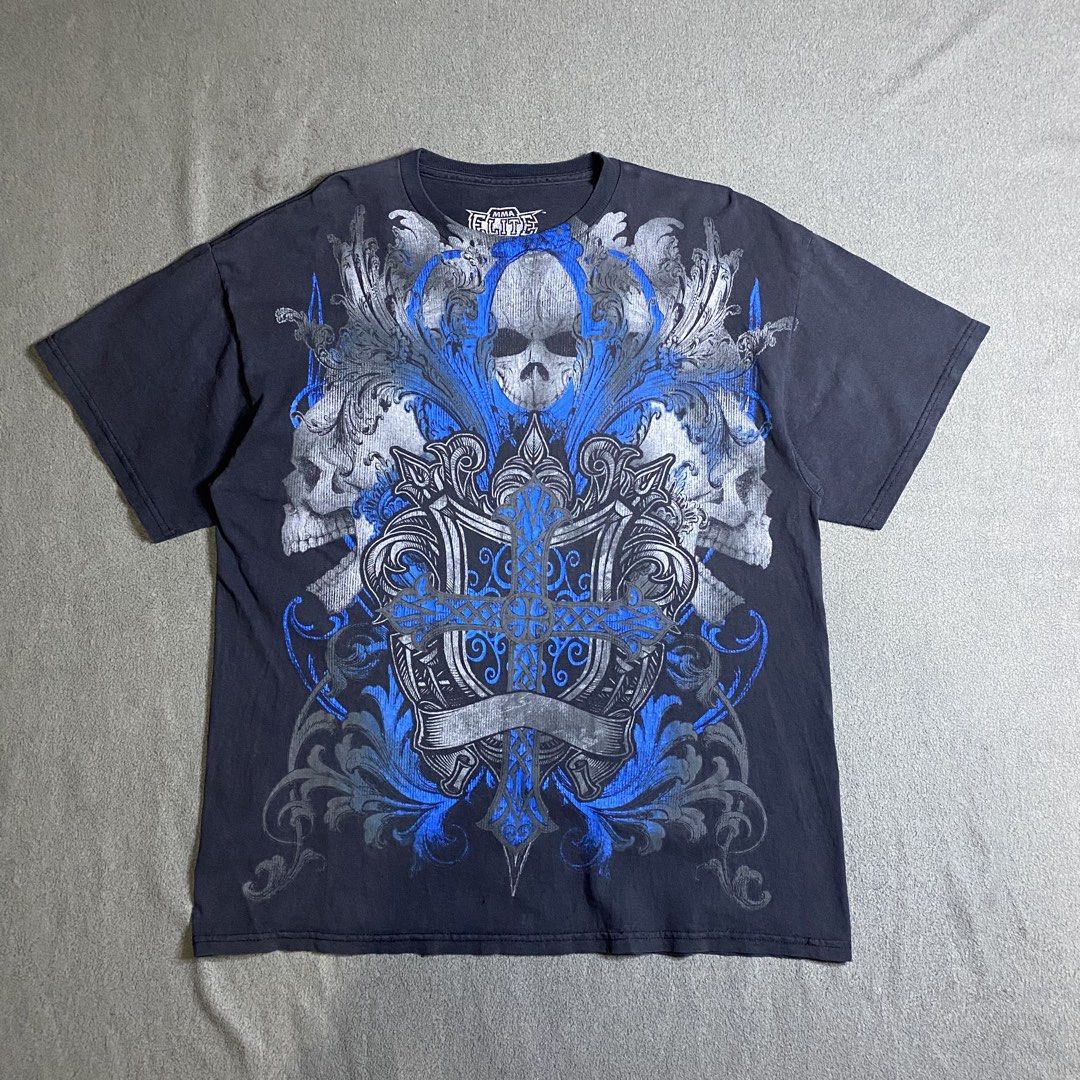 Mma Elite (Category: Tshirts & Polo Shirts ) located in Dasmarinas. Submitted by slime_thrifts (Listing ID 1468847324, Image 1). Description: Mma Elite 22 x 26 (Large) Good condition 2 tiny pinhole perfect fade ready to use ₱500 + sf.