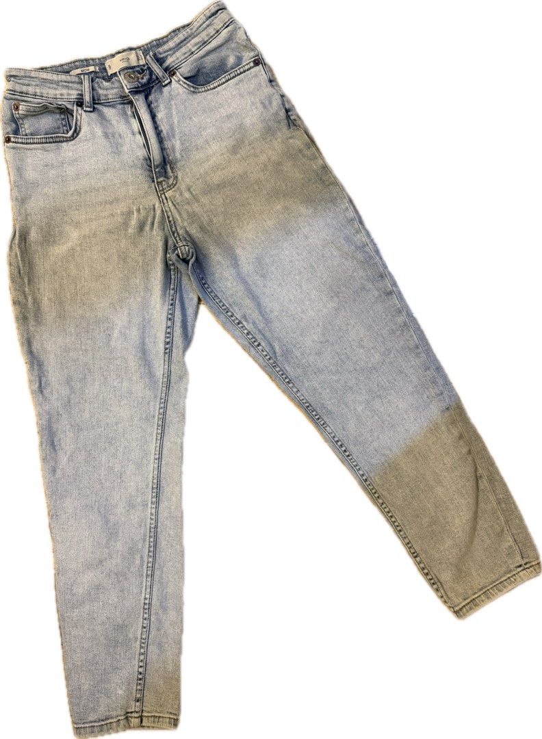 MNG Mango Mom Jeans Light Wash Size 4 Eu36 (Category: Jeans) located in Cavite. Submitted by fitarchive (Listing ID 1468714592, Image 1). Description: - Brand: Mango - Style: Mom fit denim jeans - Color/Wash: Light blue - Size: EUR 36 / USA 4 / MEX 3 - Features: High-waisted, front button and zip closure, classic five-pocket design, belt loops - Origin: Made in Pakistan - Condition: Perfect casual staple for everyday outfits.