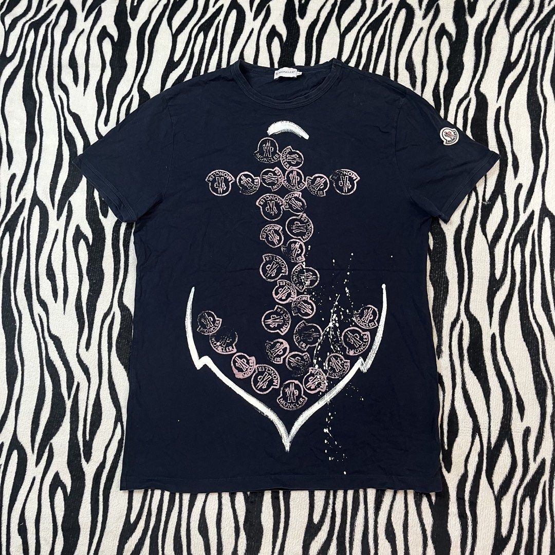 Moncler anchor mutli logo tshirt (Category: Shirts) located in Manila. Submitted by royaldripmanila (Listing ID 1468929332, Image 1). Description: No issue W19.5 L27.