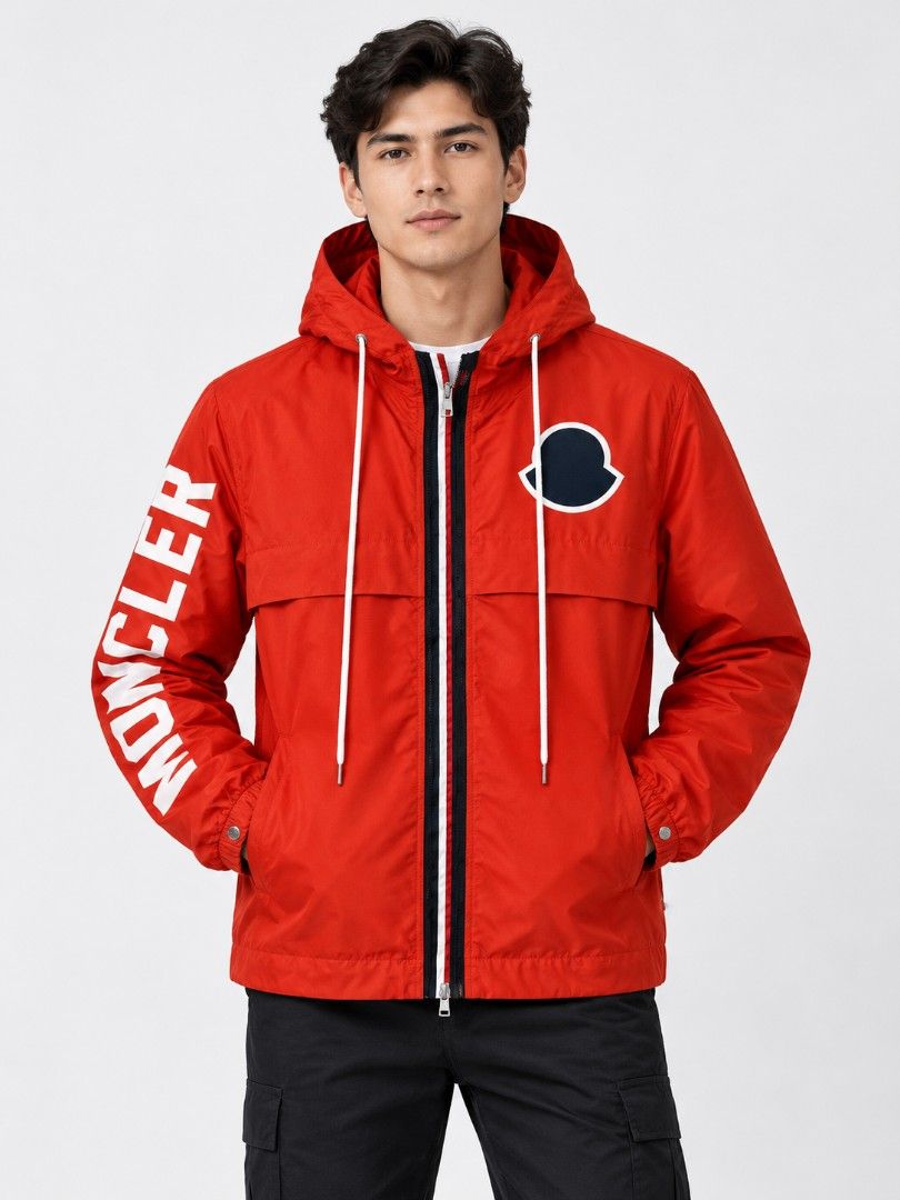 ✅Moncler Jacket (Category: Coats, Jackets and Outerwear) located in Dumaguete. Submitted by good_stuff_dgte (Listing ID 1468748107, Image 1). Description: ✅Moncler Jacket -₱2500 -Size large (22x26) -Color rate 10/10 -Issue: replacement lace only.
