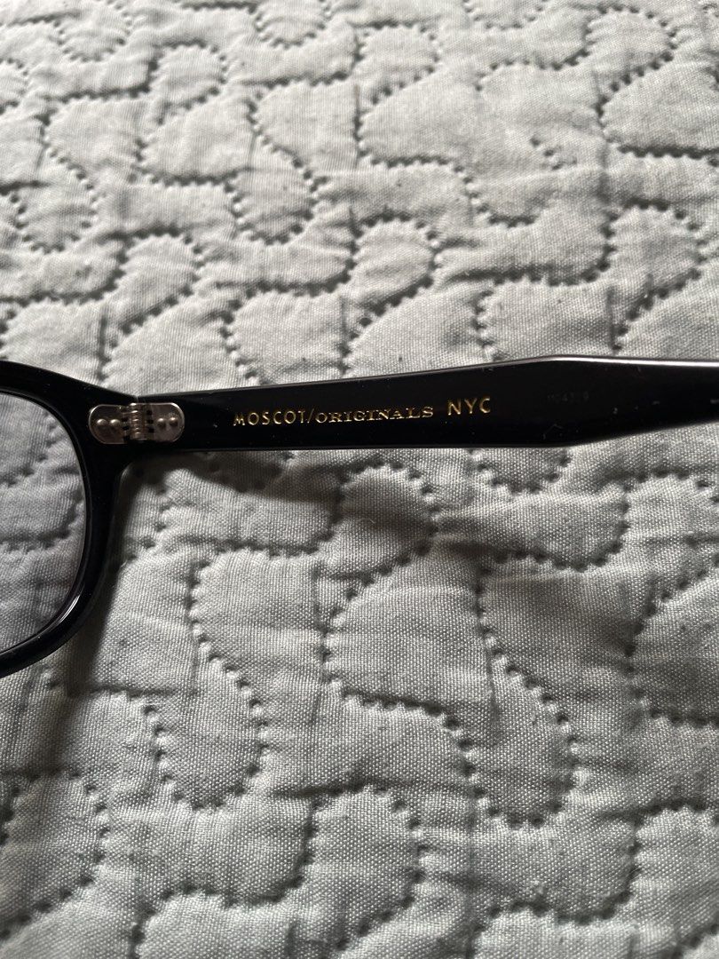 Moscot Lemtosh Black Eyeglasses 44-24-140 (Category: Sunglasses & Eyewear) located in Santa Rosa. Submitted by mooseproject (Listing ID 1468929891, Image 3). Description: - Brand: Moscot Originals NYC - Model: Lemtosh - Colorway: Classic Black - Size: 44-24-140 - Lenses: Stylish tinted lenses with a classic round silhouette - Inclusions: Original protective leather case and care card - Condition: Excellent, ready to wear.