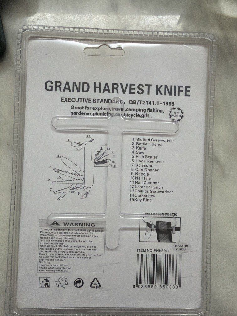 Multi function tool (Category: Hiking & Camping) located in Singapore. Submitted by gimzuatiam (Listing ID 1468854415, Image 2). Description: Brand new Doorstep mailing with tracking - $2.50 .