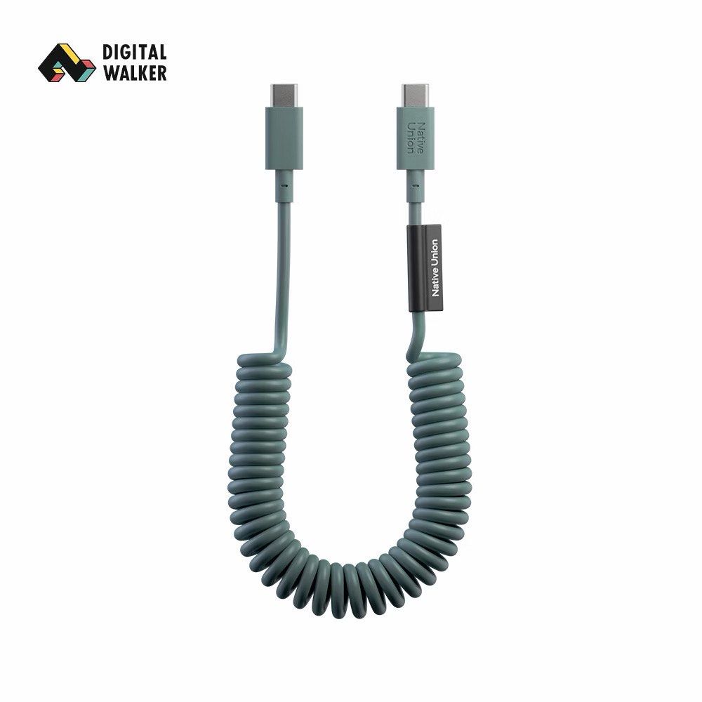 NATIVE UNION Pop Cable 1.2m 60w - Slate Green (Category: Chargers & Cables) located in Mabalacat. Submitted by shop.ricreate (Listing ID 1468878939, Image 2). Description: - Brand: NATIVE UNION - Model: Pop Cable - Length: 1.2m / 4ft - Power Output: 60W - Color: Slate Green - Condition: Brand new in original packaging - Features: Tangle-free coiled design with durable USB-C to USB-C connectors.