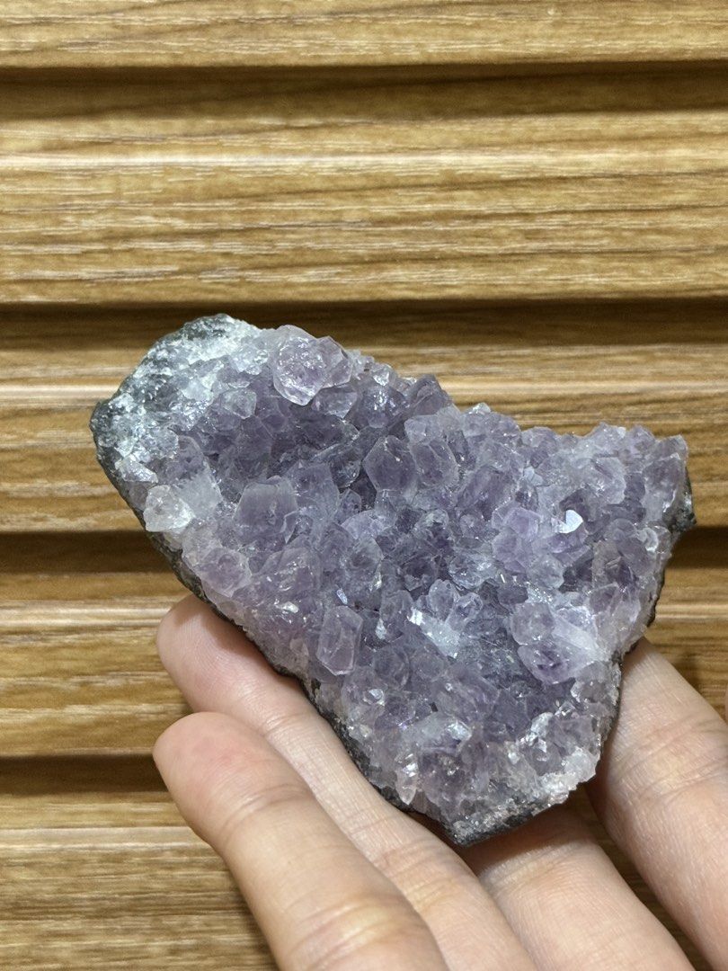 Natural Amethyst Crystal Cluster Mineral Specimen (Category: Precious Stones) located in Quezon City. Submitted by stellavarietas (Listing ID 1468894925, Image 3). Description: Amethyst Small Cluster | Batch 1 1. 310 2. 450 3. 270 4. 140 5. 280 6. 270 7. 250 8. 190 9. 170 10. 80 DM to Claim with Batch 1 DM for Bundle Price.