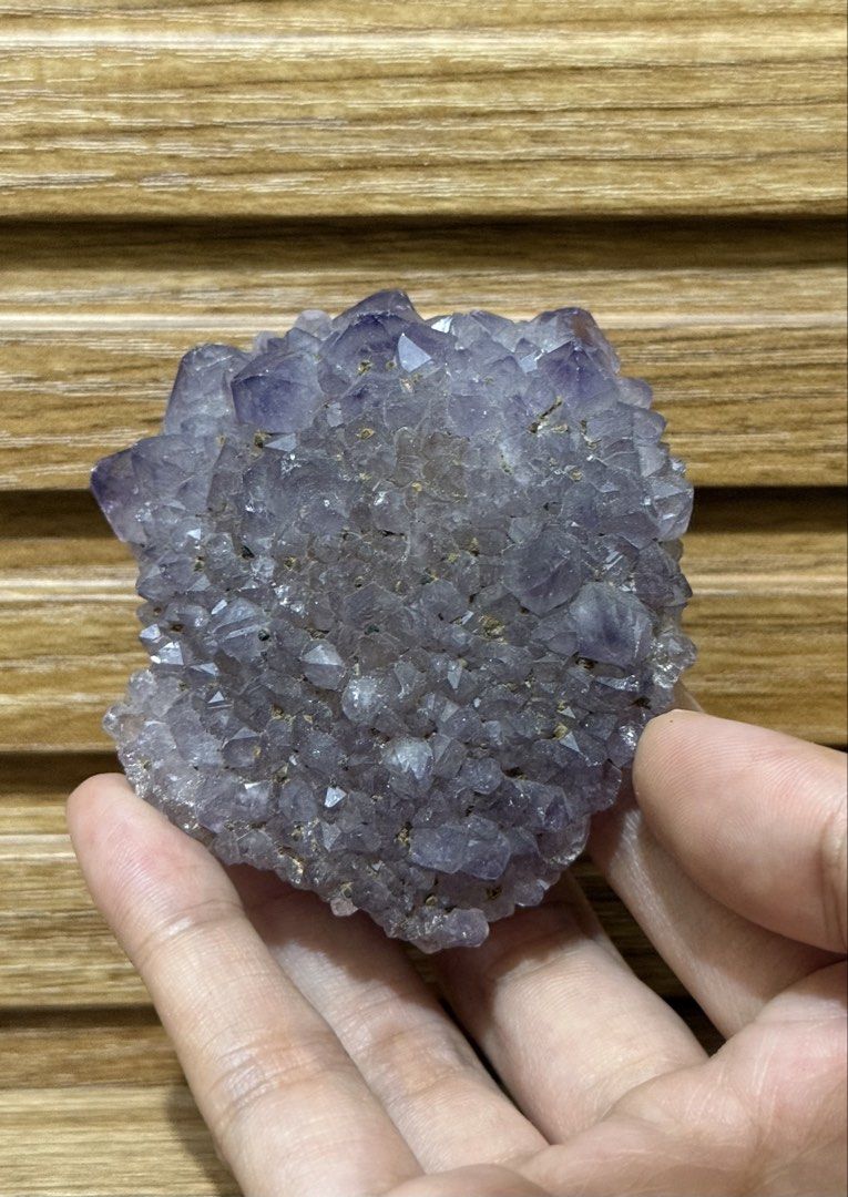 Natural Amethyst Crystal Cluster Mineral Specimen (Category: Precious Stones) located in Quezon City. Submitted by stellavarietas (Listing ID 1468894925, Image 2). Description: Amethyst Small Cluster | Batch 1 1. 310 2. 450 3. 270 4. 140 5. 280 6. 270 7. 250 8. 190 9. 170 10. 80 DM to Claim with Batch 1 DM for Bundle Price.