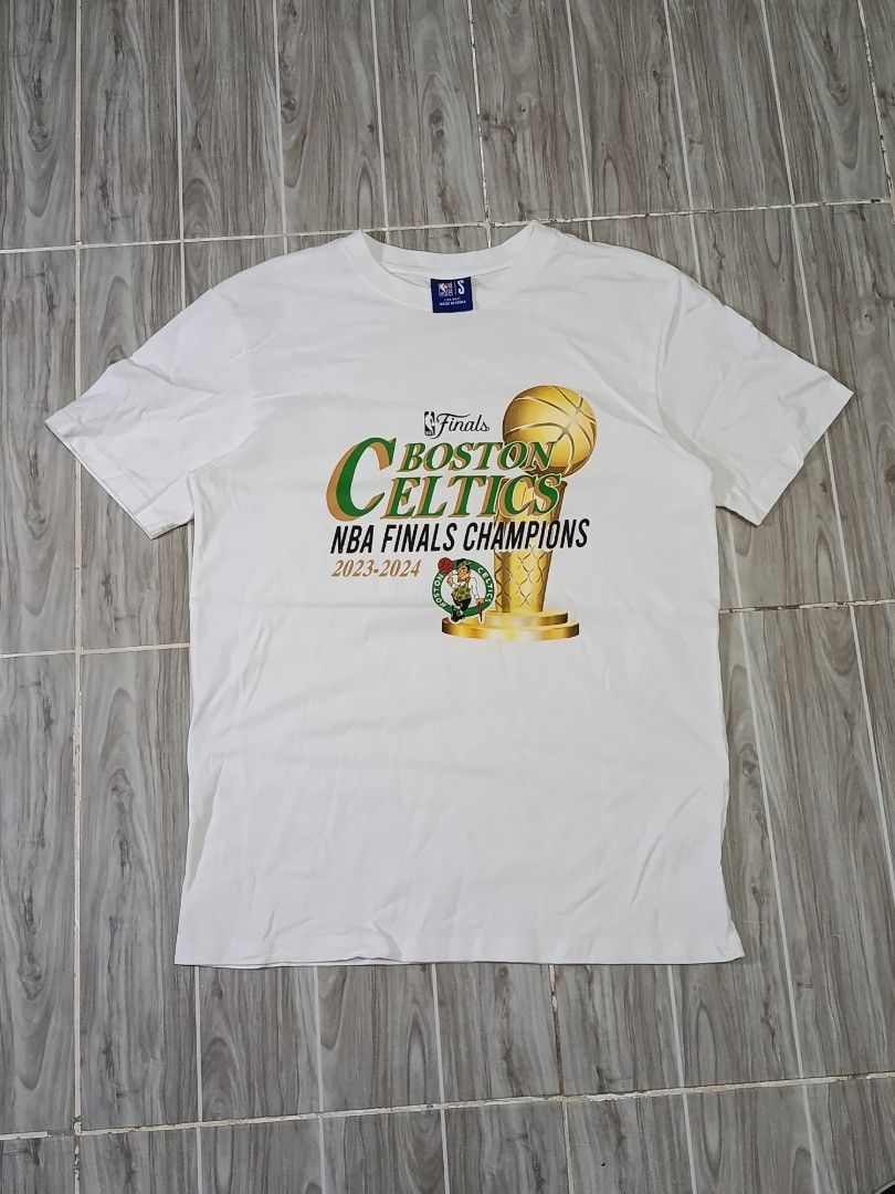 NBA CELTICS CHAMPIONS TSHIRT (freeshipping) (Category: Tshirts & Polo Shirts ) located in Quezon City. Submitted by gyl-stop (Listing ID 1468840249, Image 1). Description: free shipping 19.5 x 27.5 excellent condi cr: 9.5/10 issue: dirt stain sa gilid.