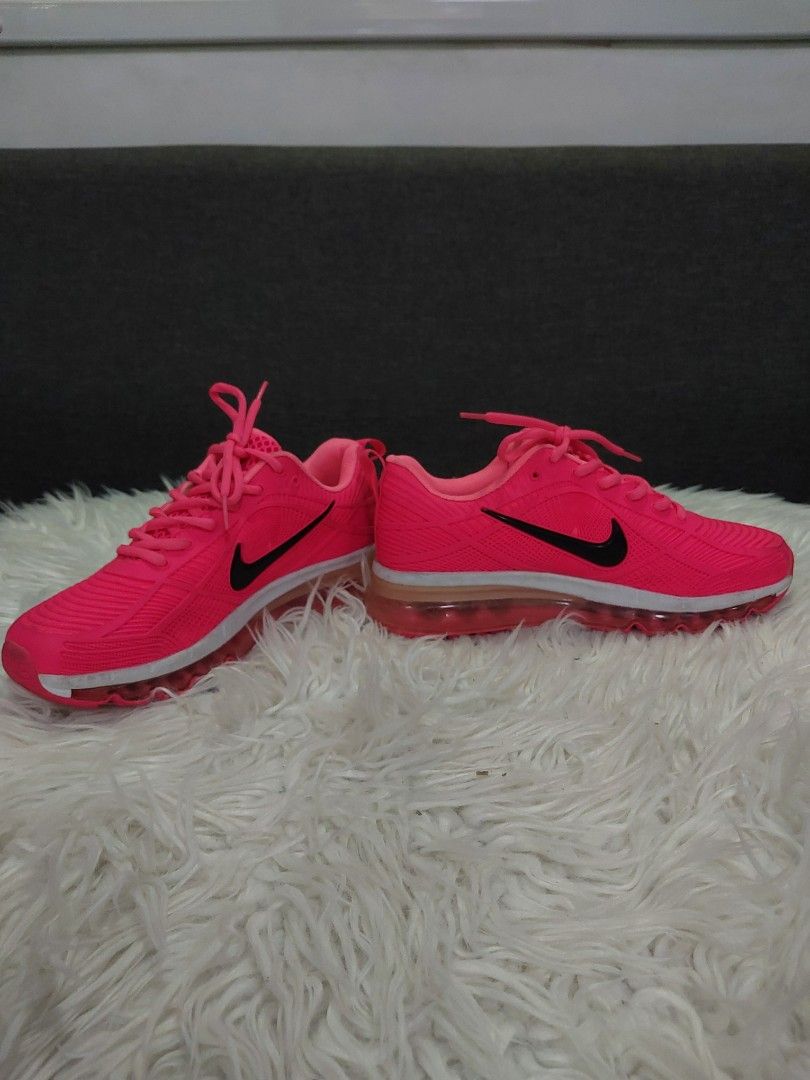 Nike Air Max Sequent 3 Pink Sneakers (Category: Sneakers) located in Cavite. Submitted by tobias_7795 (Listing ID 1468762641, Image 2). Description: - Brand/Model: Nike Air Max sneakers - Color: Bright pink with black swoosh - Size: US 8 / UK 5.5 / EUR 39 - Features: Cushioned bubble sole for great support - Condition: Clean tread and insoles intact - Best for: Running or everyday walking.