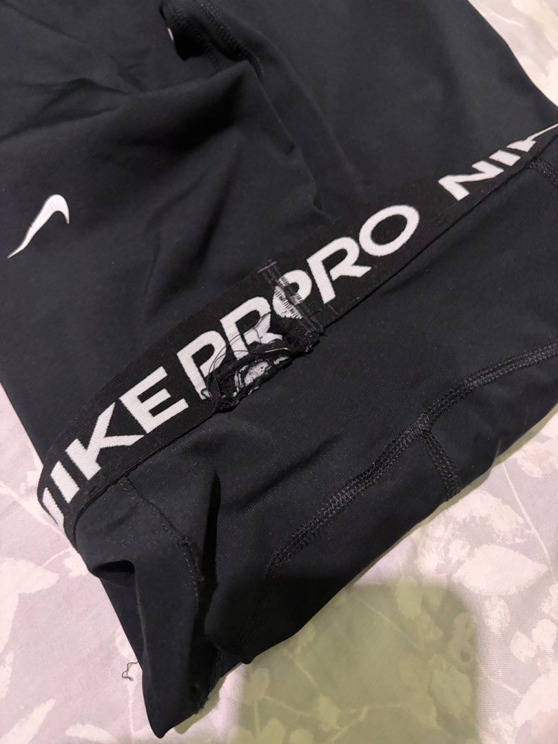 Nike Pro Tights Size S (Category: Activewear) located in Manila. Submitted by prelovedbtsmerch_ph (Listing ID 1468723900, Image 3). Description: Condition: 8/10 Has slight unhemming of garter at the back.