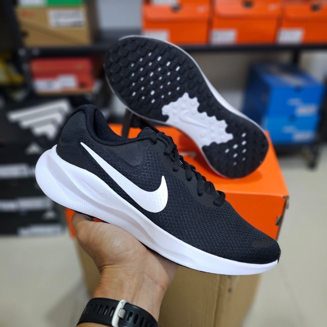 Nike Revolution Running Shoes Black White (Category: Sneakers) located in Ligao. Submitted by bboyemvil55654 (Listing ID 1468736625, Image 3). Description: ⚡️WayBelowSRP!! 🔥 Revolution 7 'Blackwhite' Dailywear EasyRun Jog Walking Comfy Regfit Neutral Size:7/8.5 /9.5❌️/10/10.5❌️us mens ✅️ 1750.00 saleprice ❌️ 2995.00 srp FreeShippingNationwide😍 (Paymentfirst) Gcash/Maribank MOP ----------------------------------------------------- ✔️GuarateedAut