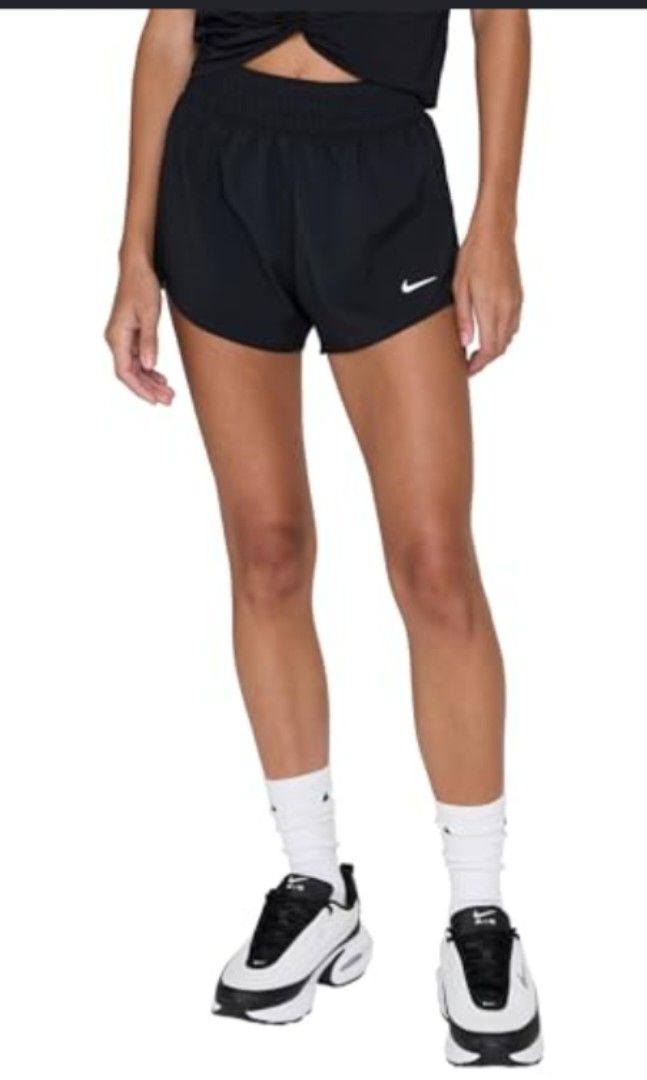 Nike Swoosh Running Short (Category: Activewear) located in Cebu City. Submitted by cebuanamomshies (Listing ID 1468728088, Image 2). Description: 28-32 with inner elastic waist Dri-FIT Solid black Polyester.