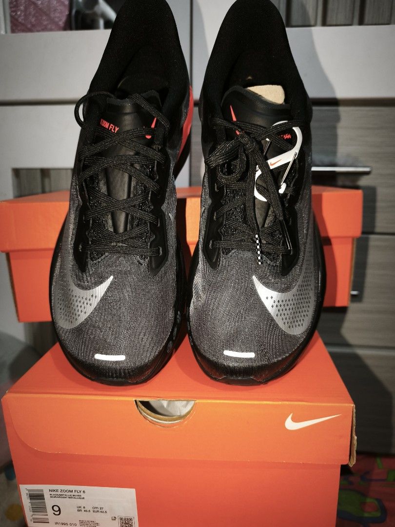 Nike Zoom Fly 6 Size US 9,9.5,12 (Category: Sneakers) located in Valenzuela. Submitted by crazylittlething_turtle (Listing ID 1468722527, Image 3). Description: 🔥 NIKE ZOOM FLY 6 – BRAND NEW! 🔥 💰 SELLING PRICE: ₱4,000 ONLY! 🏷️ SRP: ₱10,000+ ✅ Brand New ✅ 100% Original ✅ Great for Running, Speed Training & Race Day 🏃 NIKE ZOOM FLY 6 Black / Bright Crimson / Wolf Grey / Metallic Silver Built for speed. Designed for performance! ⚡ ✨ Key Feature
