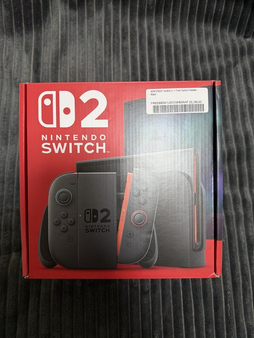 Nintendo Switch 2 brandnew/sealed (Category: Nintendo) located in Quezon City. Submitted by alou20 (Listing ID 1468852700, Image 1). Description: For sale only Nintendo Switch 2 console bundle in black Brandnew/sealed 8 pcs available, nego fof take all Cubao QC loc Can have it pick up via lalamove/grab.