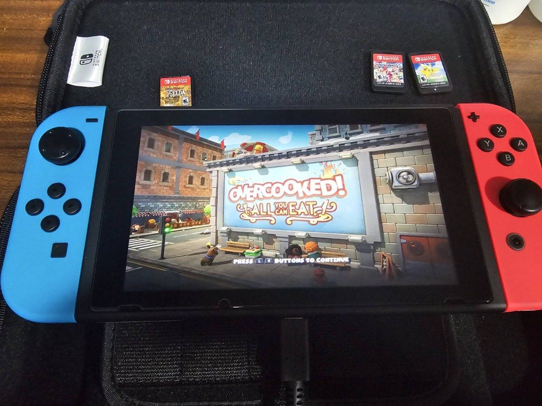 Nintendo Switch - Games only (Category: Nintendo) located in Quezon City. Submitted by annmalabanan (Listing ID 1468820063, Image 3). Description: Overcooked! All You Can Eat - P 1,250 The Legend of Zelda Breath of the Wild - P 2,250 Location: Palmera Homes, Sta. Monica, QC.