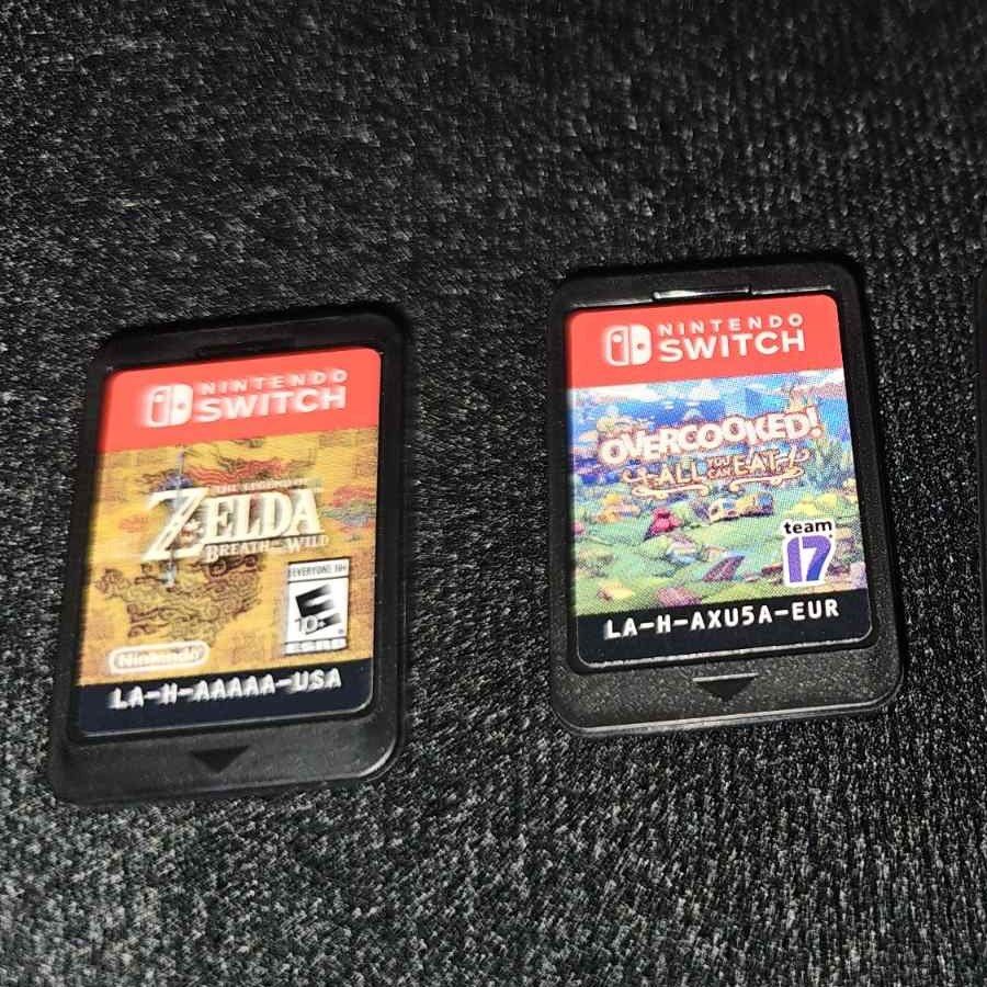Nintendo Switch - Games only (Category: Nintendo) located in Quezon City. Submitted by annmalabanan (Listing ID 1468820063, Image 2). Description: Overcooked! All You Can Eat - P 1,250 The Legend of Zelda Breath of the Wild - P 2,250 Location: Palmera Homes, Sta. Monica, QC.