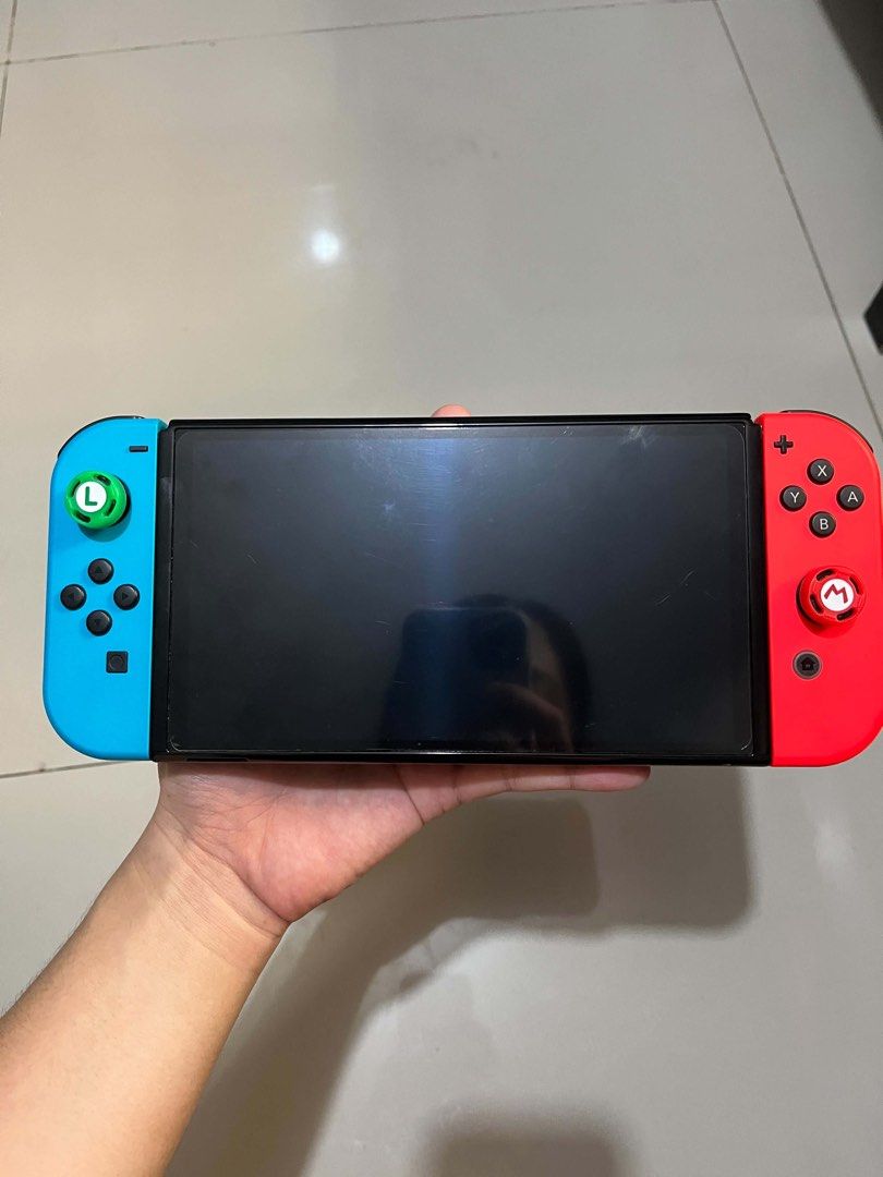 Nintendo switch Oled (Category: Nintendo) located in Lucena. Submitted by cc.1007. (Listing ID 1468812646, Image 2). Description: For sale Nintendo switch Oled Complete with box No issue Console only complete - 8500 Pokemon Arceus (cart only) - 1k Mariokart - 1395 Super Smash bro - 1395 Nba 2k23 - 350 Marvel Alliance - 1200 CTR nitro - 850 Nintendo switch sandisk 256gb - 1500 Take all 16k nego Las Pinas loc..