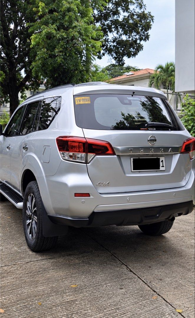 Nissan Terra VL 4x4 Auto (Category: Used Cars) located in Muntinlupa City. Submitted by Rsalg (Listing ID 1466879931, Image 2). Description: 2019 NISSAN TERRA VL 4x4 — TOP-OF-THE-LINE ₱1,060,000 60,000 km | Diesel | Automatic | 4x4 | 7-Seater | Silver Well-maintained Alabang unit with complete Nissan CASA service records. Selling a 2019 Nissan Terra VL 4x4, purchased brand new from Nissan Philippines in 2020. VEHICLE HIGHLIGHTS • Top-of-the-line 