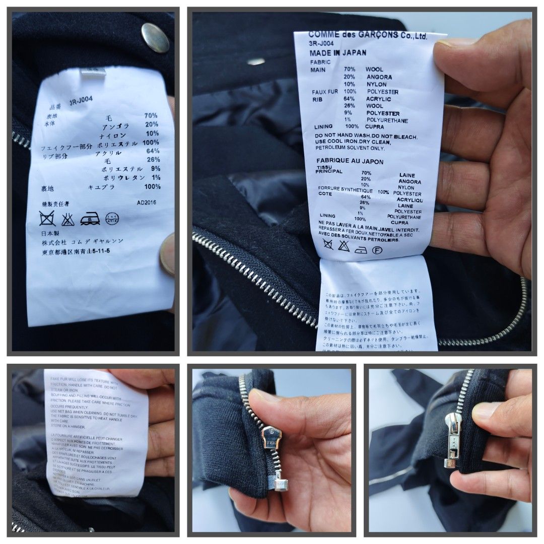 Noir kei ninomiya X Comme des garcons (Category: Coats, Jackets and Outerwear) located in Baguio. Submitted by archival_thrifted.ph. (Listing ID 1468792976, Image 2). Description: FOR SALE‼️ .NOIR KEI NINOMIYA X COMME DES GARCONS FUR COLLAR JACKET .MADE IN JAPAN 🇯🇵 . EXCELLENT CONDITION .MISSING MAINTAG .SIZE 36 ON TAG .PHP 3900 PLUS SF .❌❌ COP/COD .MOP GCASH . COURIER J&T .BAGUIO AREA .DM FOR SURE BUYER TY.