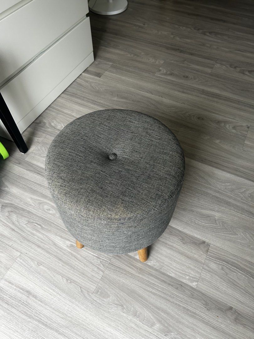Nordic Style Ottoman (Category: Chairs) located in Makati City. Submitted by issavv (Listing ID 1468775379, Image 2). Description: Ottoman for sale. Can be used as storage. Used condition and will need cleaning. Buyer shoulders pickup from Salcedo Village Makati .