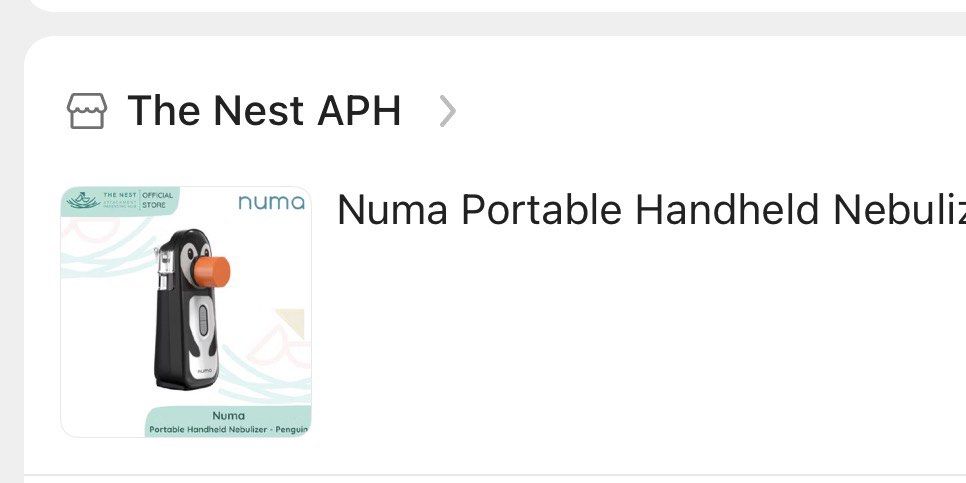 Numa Portable Handheld Nebulizer - Penguin (Category: Breastfeeding & Bottle Feeding) located in Pasig City. Submitted by goodbuy_02 (Listing ID 1468897037, Image 2). Description: - Authentic Numa portable handheld nebulizer - Compact size makes it easy to pack for travel or daily use - Quiet operation for stress-free treatments anywhere - Battery-operated for ultimate convenience - Comes in original store packaging, perfect for personal use - Ne