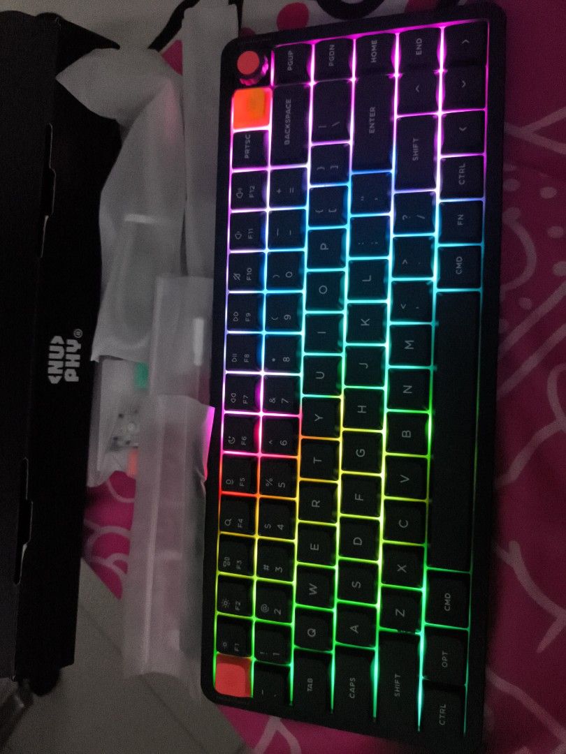nuphy air75 v3 (Category: Computer Keyboard) located in Manila. Submitted by mysticpenguin-c5909a (Listing ID 1468714699, Image 3). Description: Just bought last month Need ko lang ng funds A lot cheaper than sa Orange App No box, natapon ko na Meetup in Sampaloc, Manila or Lalamove Pay lang pag nandito na ang driver.