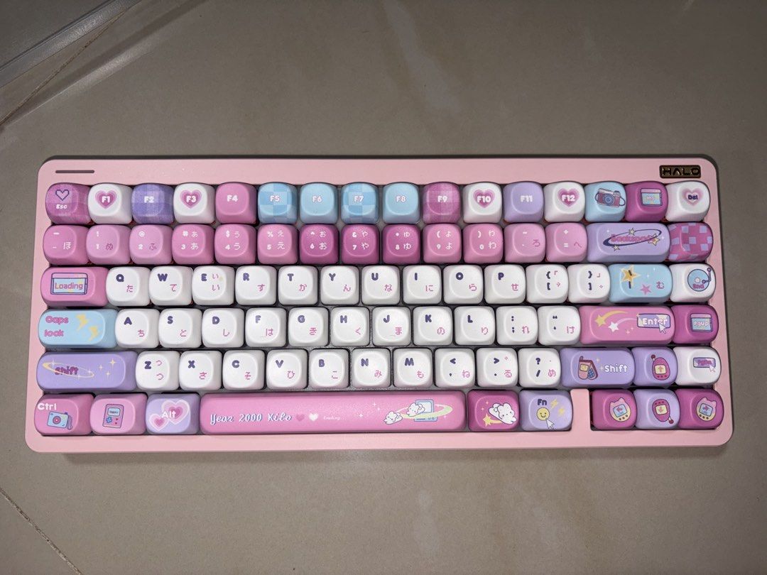 Mechanical Keyboard NuPhy Halo75 V2 Wireless Keyboard with y2k KiiBoom Keycaps (Category: Computer Keyboard) located in Manila. Submitted by mae_clutterz (Listing ID 1467334534, Image 1). Description: slightly negotiable With Support For Bluetooth 5.0,2.4G and USB 3 Mode Hot-swap RGB Backlit Mechanical Keyboard For Mac/Windows/iPad Included na po yung KiiBoom keycaps used multiple times only (collectible) I still have the box for the nuphy keyb b