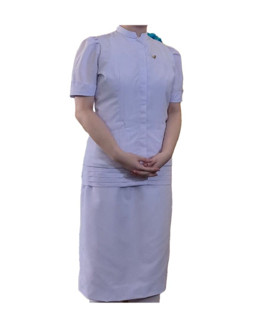 Nursing Gala Uniform (L-XL) (Category: Sets or Coordinates) located in Manila. Submitted by bibimboop (Listing ID 1468838752, Image 1). Description: Parting ways with my nursing gala uniform! Used only twice, with the most recent wear being for my oath-taking ceremony. If you are/will too, congratulations in advance!!! - The gala uniform consists of a top and skirt and would fit someone around L–XL. Kindly check the measurements below. - Kindly t