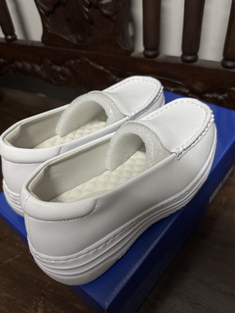NURSING WHITE SHOES (Category: Sneakers & Footwear) located in Manila. Submitted by ehrinshiaha (Listing ID 1468859318, Image 3). Description: - Rusty Lopez, Nursing White Shoes - BrandNew - Size 5 - Rfs: Wrong size - Very Comfy! - Price is negotiable pa.