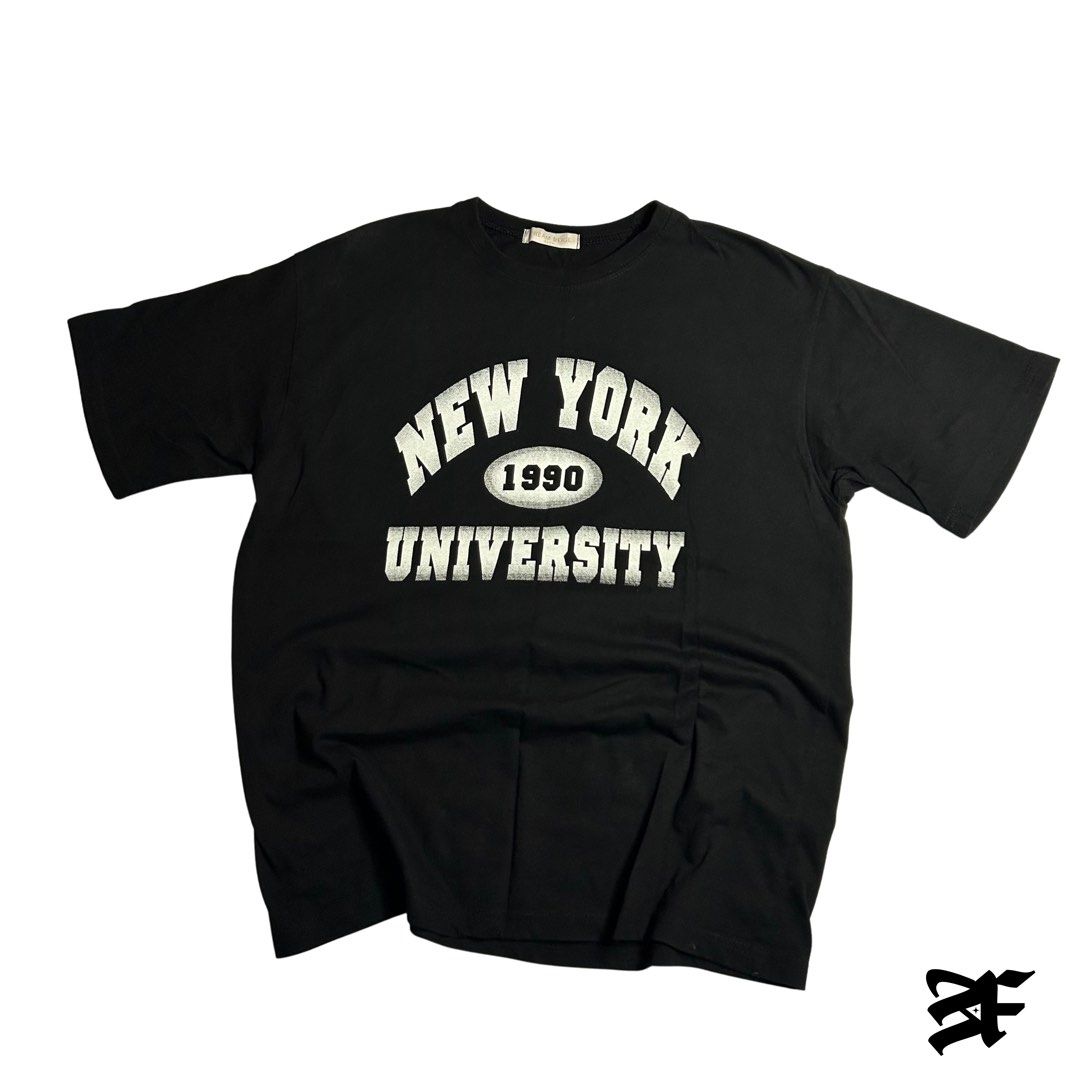 NYU Shirt (Category: Tshirts & Polo Shirts ) located in Antipolo. Submitted by wvyfrnds (Listing ID 1468752164, Image 1). Description: NYU Shirt Size: L Color: Black Dimensions (Inches): Length: 27 Width: 22 Color Rate: 9/10 Issues - NONE 295 PLUS SF.