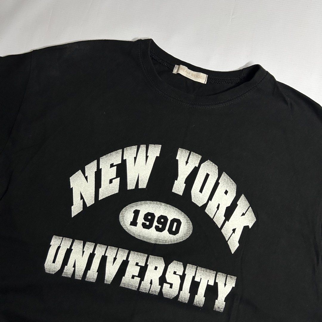 NYU Shirt (Category: Tshirts & Polo Shirts ) located in Antipolo. Submitted by wvyfrnds (Listing ID 1468752164, Image 2). Description: NYU Shirt Size: L Color: Black Dimensions (Inches): Length: 27 Width: 22 Color Rate: 9/10 Issues - NONE 295 PLUS SF.