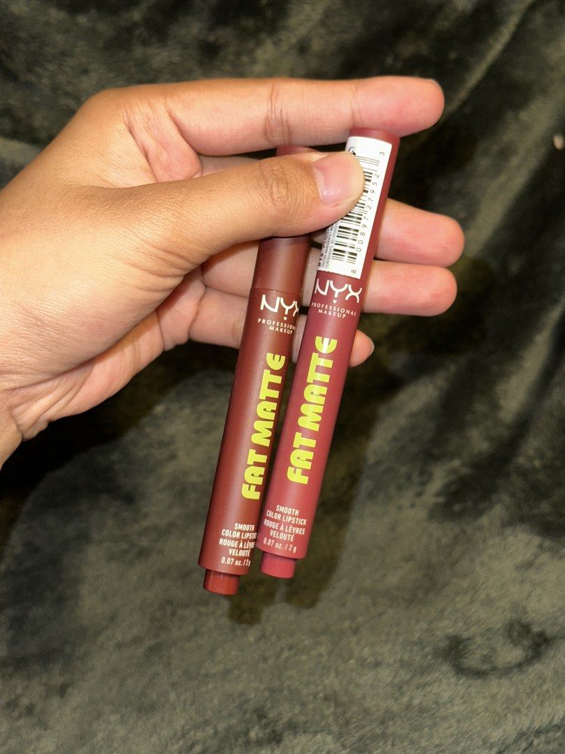 Nyx fat matte smooth color lipstick (Category: Makeup) located in Pasig City. Submitted by thesipsnapofficial (Listing ID 1468860998, Image 1). Description: .