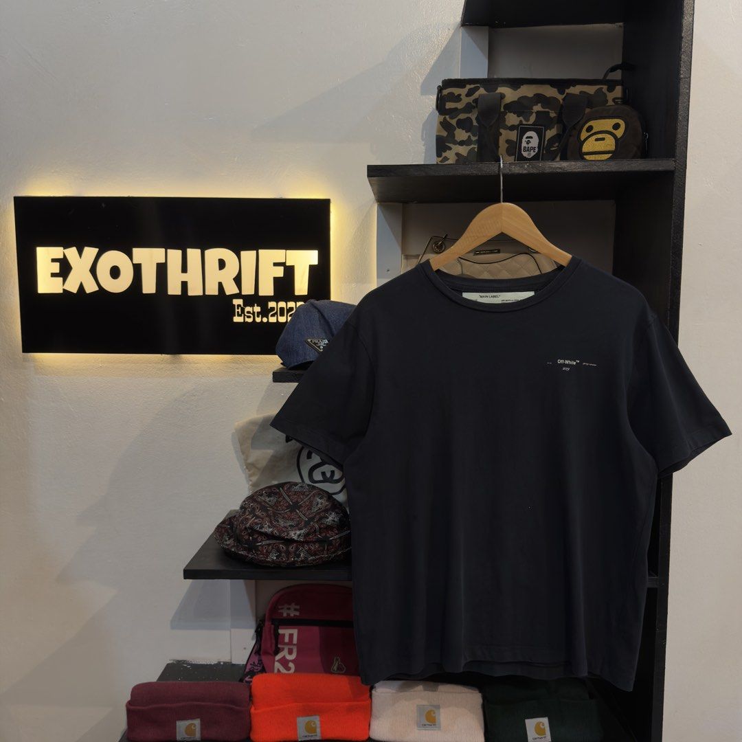 Off-White Painting Black Shirt (Category: Tshirts & Polo Shirts ) located in Manila. Submitted by jerichomal82553 (Listing ID 1468906498, Image 2). Description: Off-White Painting Black Shirt 20.5 by 24.5 Good Condition Complete Tags.