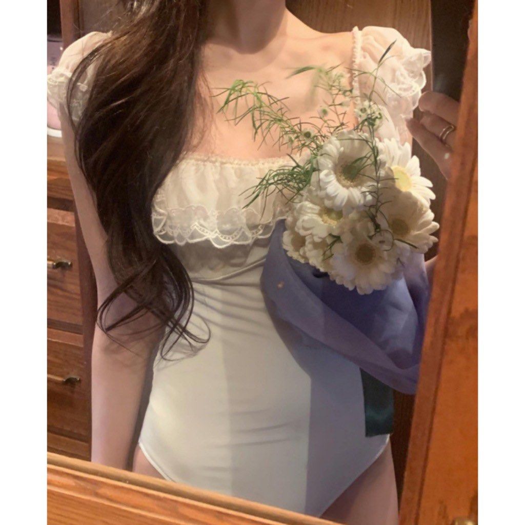 yellow ruched square neck bodysuit (Category: Bikinis & Swimsuits) located in Bulacan. Submitted by jaenaissante (Listing ID 1468924648, Image 3). Description: - v soft and comfortable - fits s-m - read bio .